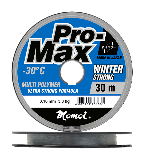 Леска Pro-Max Winter Strong 0,16 мм, 3,3 кг, 30 м, прозрачная