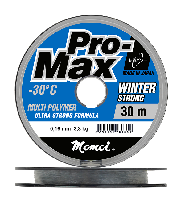 Леска Pro-Max Winter Strong 0,19 мм, 4,8 кг, 30 м, прозрачная